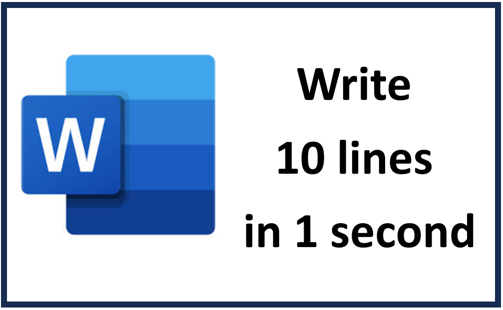 You are currently viewing Write 10 Lines in 4 Paragraphs Instantly in Microsoft Word!